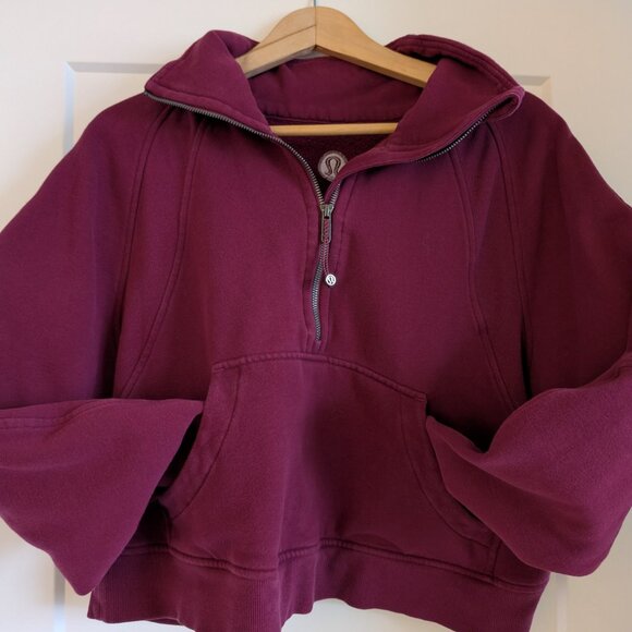 Lululemon | Oversized Funnel-Neck Scuba Half-Zip | Size M/L | Raspberry Pink - Picture 3 of 5